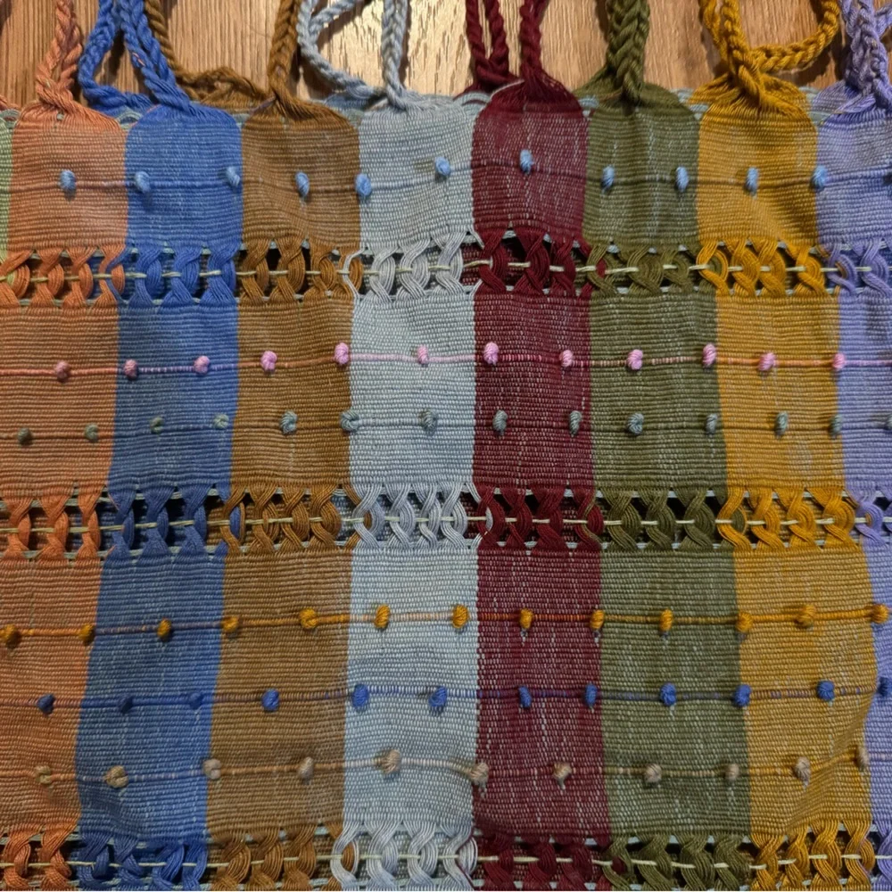 Multicolor Striped Tote Bag - Picture 2 of 11